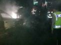Korsleting Listrik, Mobil Sedan di Blitar ini Habis Terbakar