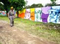 Stren Kali  Jagir Dipercantik dengan Mural