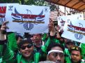 Aksi Solidaritas, Ribuan Driver Ojek Online Geruduk PN Surabaya