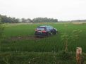 Tabrak Pengendara Motor, Mitsubishi Pajero Nyungsep ke Sawah