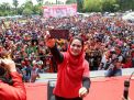 Penuh Keakraban, Cawagub Puti Disambut Ribuan Warga di Ngawi