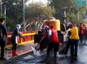 Sambut HUT RI, Pemkot Surabaya Bersih-bersih  Trotoar