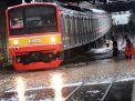 Banjir Ganggu Jadwal Kereta di Jakarta