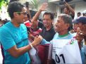 Cawapres Sandiaga Uno Disambut Teriakan Jokowi di Bojonegoro