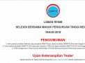 Pendaftar SBMPTN Tahun ini Melebihi 2017