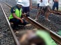 Wanita Berdaster Hancur Tersambar Kereta Api
