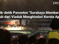 Video: Detik-detik Penonton 'Surabaya Membara' Jatuh dari Viaduk