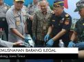Video: Pemusnahan Barang Ilegal di Malang