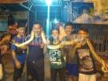 Heboh, Warga Tambaksari Tangkap Ular Sanca Berukuran 4 Meter