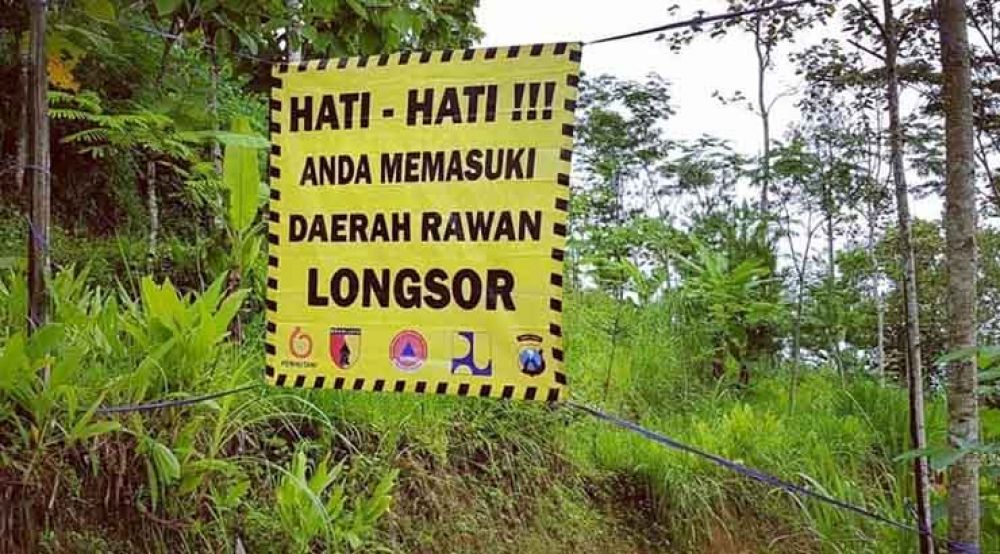 Lokasi longsor di Dusun Tugunongko, Desa Tugurejo Ponorogo
