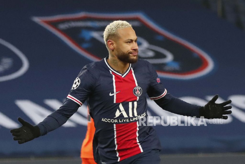 Pemain PSG, Neymar (Foto: AP/Francois Mori via Republika)
