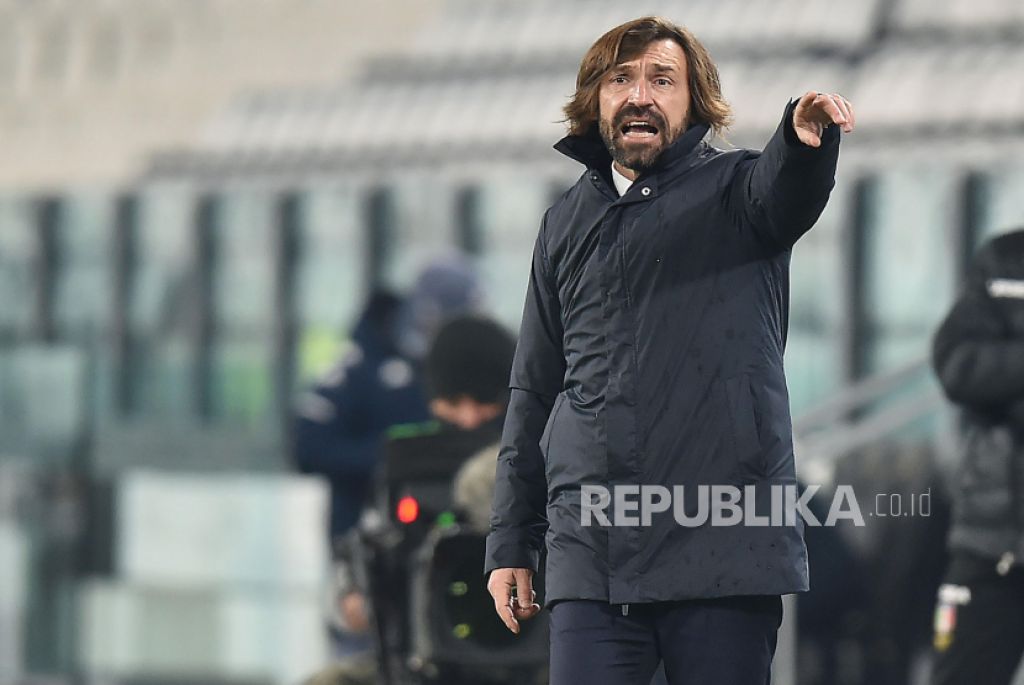 Pelatih Juventus Andrea Pirlo (Foto: EPA-EFE/ALESSANDRO DI MARCO via Republika)