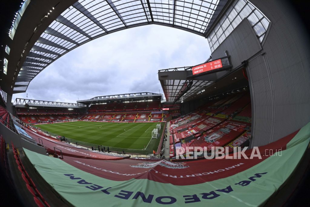 Stadion Anfield milik LIverpool (Foto: AP/Laurence Griffiths/Pool Getty via Republika)


