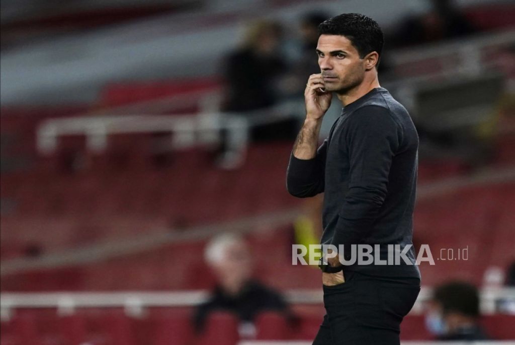 Pelatih Arsenal Mikel Arteta (Foto: EPA-EFE/Will Oliver via Republika)