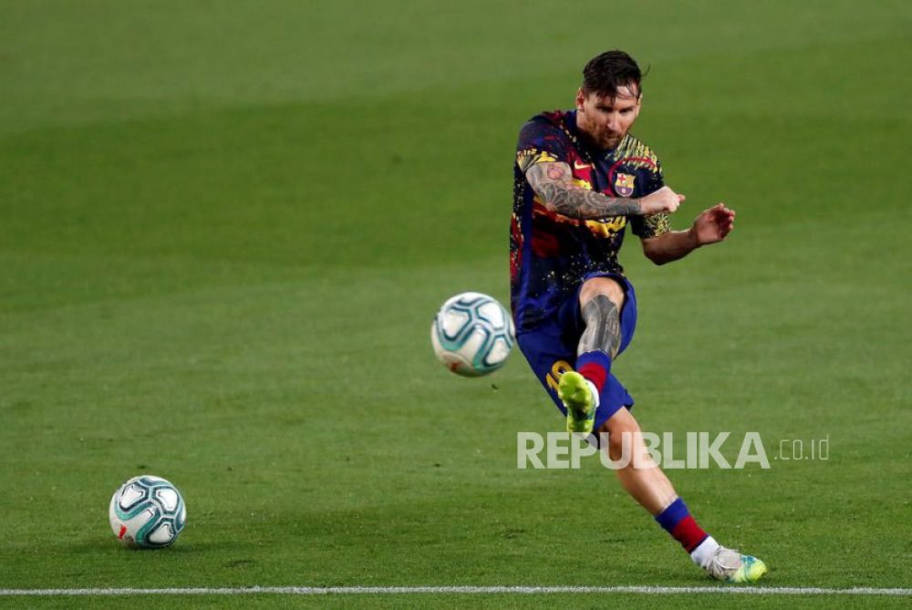 Bintang FC Barcelonas Lionel Messi (Foto: EPA-EFE/Alberto Estevez)
