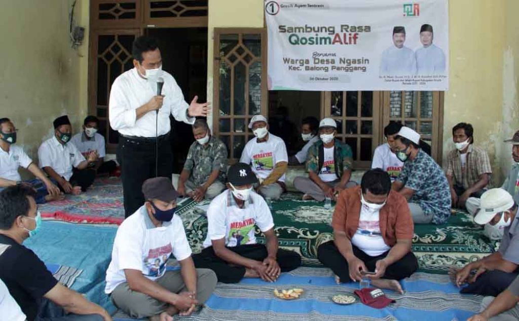 M Qosim dalam kegiatan sambung rasa di Gresik 