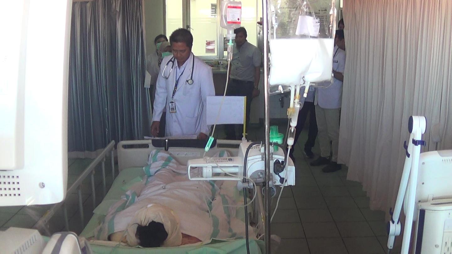 Korban saat di rawat di RSUD dr Soetomo Surabaya.