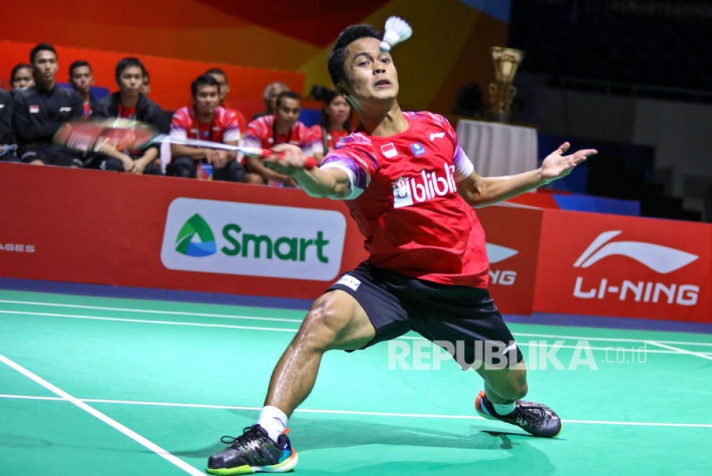 Ginting Sukses Taklukan Tunggal Putra Hungaria