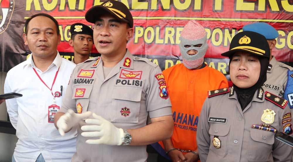Pelaku pembunuhan di Ponorogo yang ditangkap