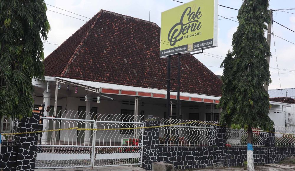 Resto and Cafe Cak Benu yang disita oleh Polres Ponorogo