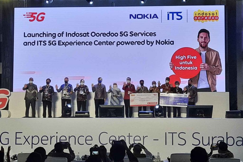 Peluncuran layanan 5G Indosat Ooredoo di Surabaya (Foto-foto: Ni'am Kurniawan)