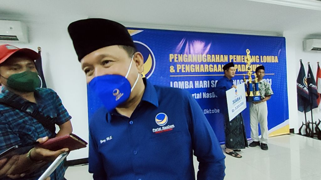 Ketua Satgas Hari Santri Nasional (HSN) 2021, DPW Partai NasDem Jawa Timur Ipong Muchlissoni. (Foto: Jajeli Rois/jatimnow.com)