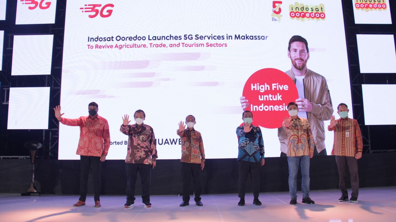 Peluncuran layanan 5G Indosat Ooredoo di Makassar