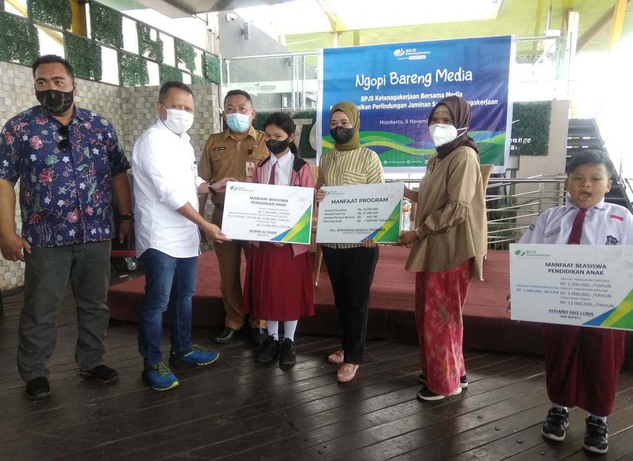 BP Jamsostek Mojokerto ngopi bareng media