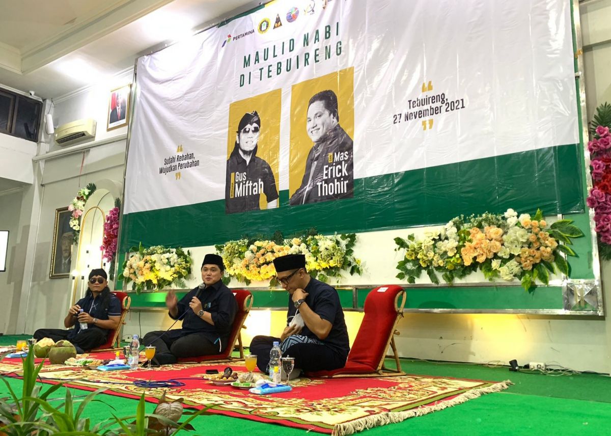 Maulid Nabi di Unhasy, Erick Thohir: BUMN Buka Pintu Bagi Pemuda Peduli Negara