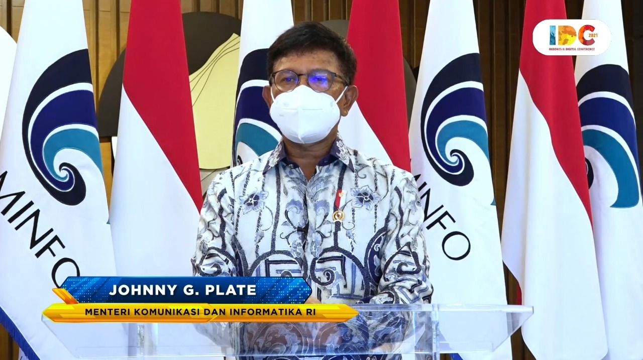 Menteri Komunikasi dan Informatika Johnny G. Plate