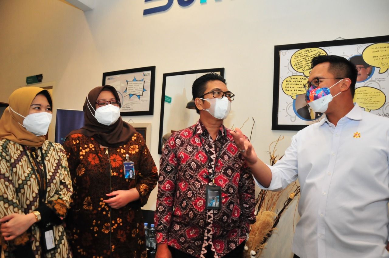 Pertemuan Kadin Surabaya dan Bank Mandiri di Rumah BUMN (Foto-foto: istimewa)