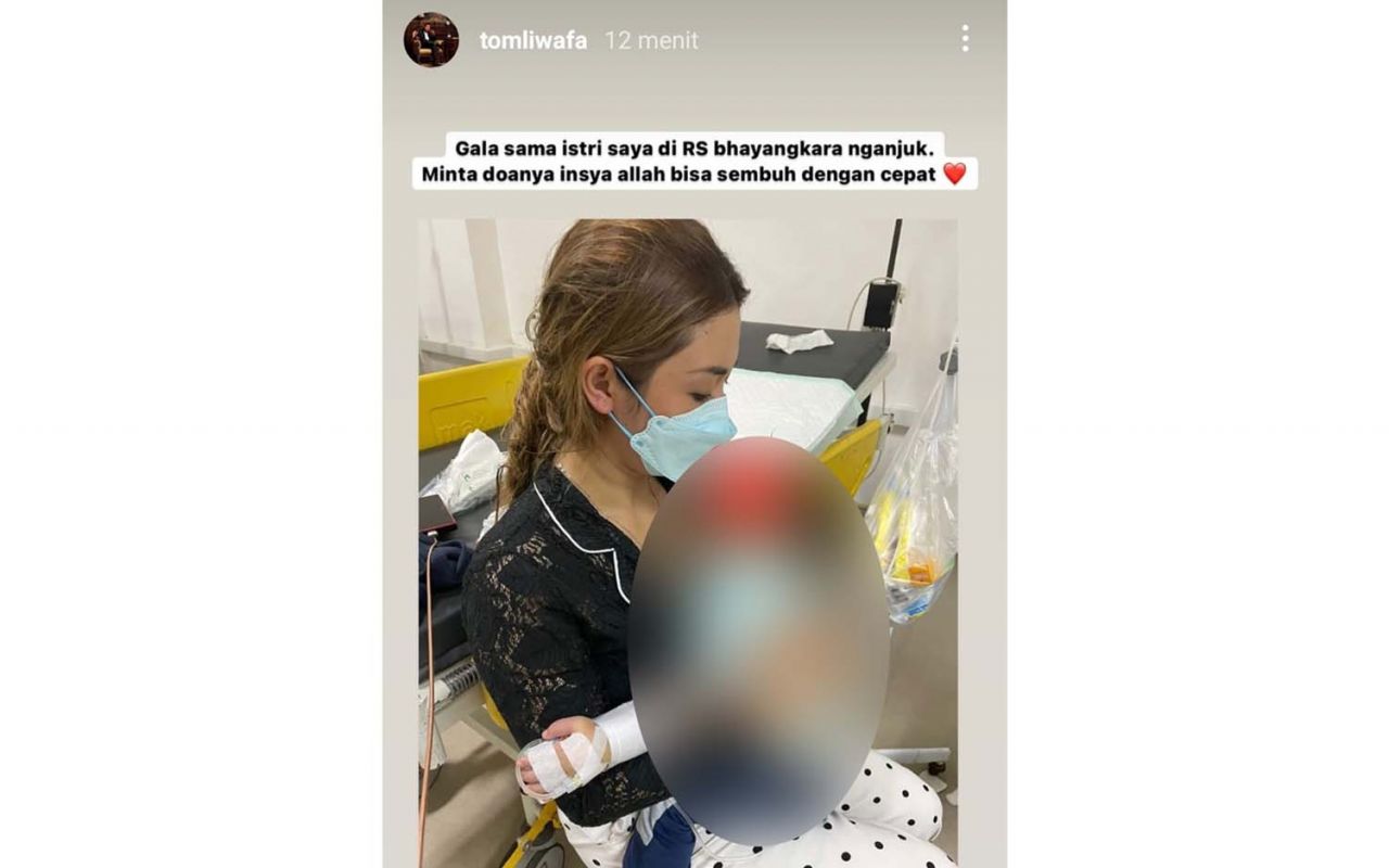 Kondisi terkini anak Vanessa Angel dikabarkan Tom Liwafa melalui Instastory-nya