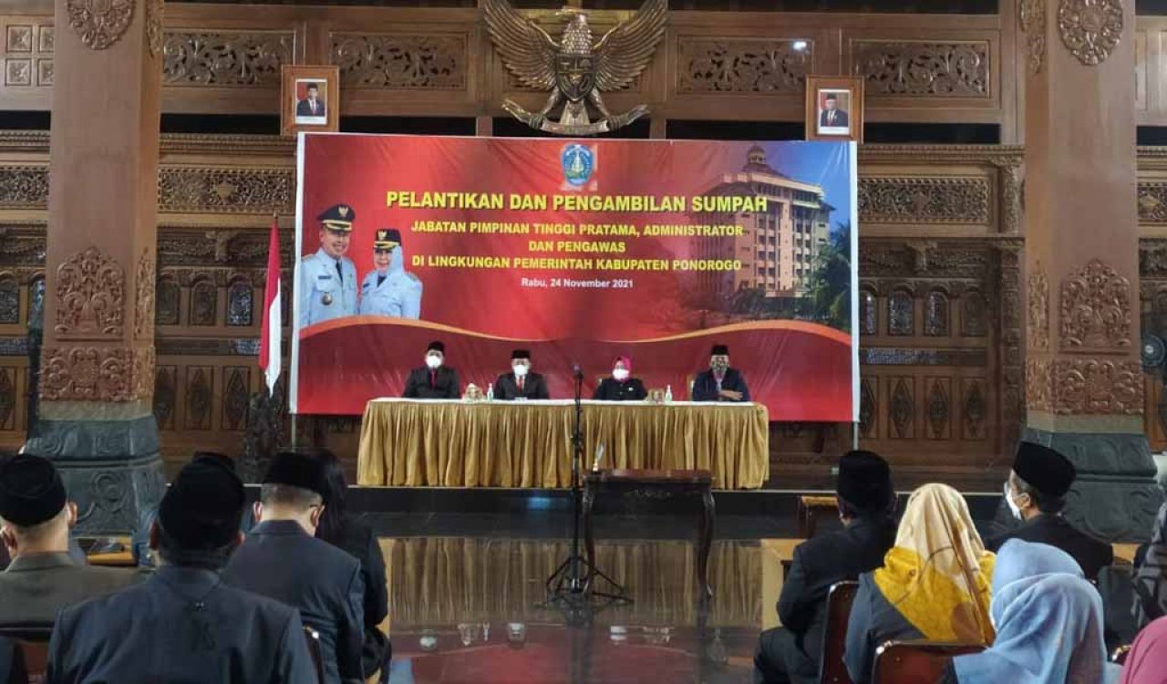 Pelantikan pejabat Pemkab Ponorogo