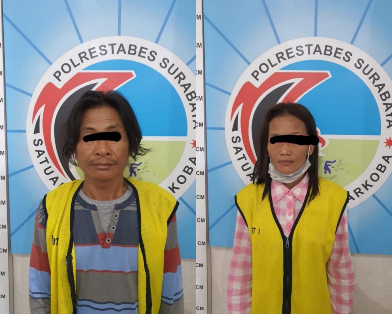 Nyambi Edarkan Sabu, Pasutri Pengamen Topeng Monyet di Surabaya Diringkus