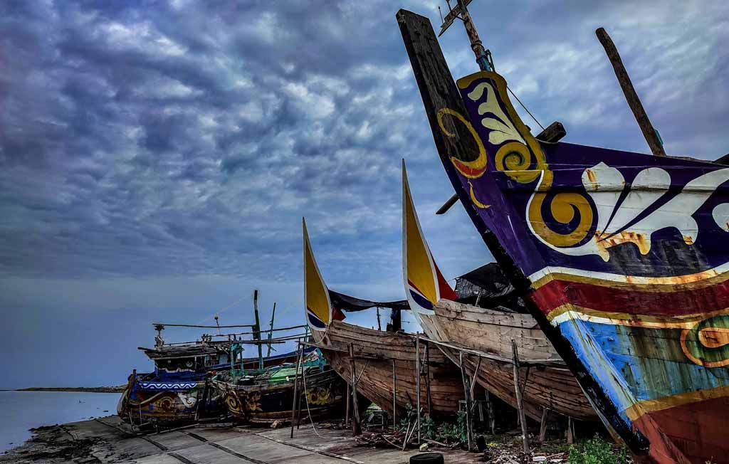 Perahu Ijon-Ijon menjadi khas Pesisir Lamongan (Foto-foto: Istimewa)