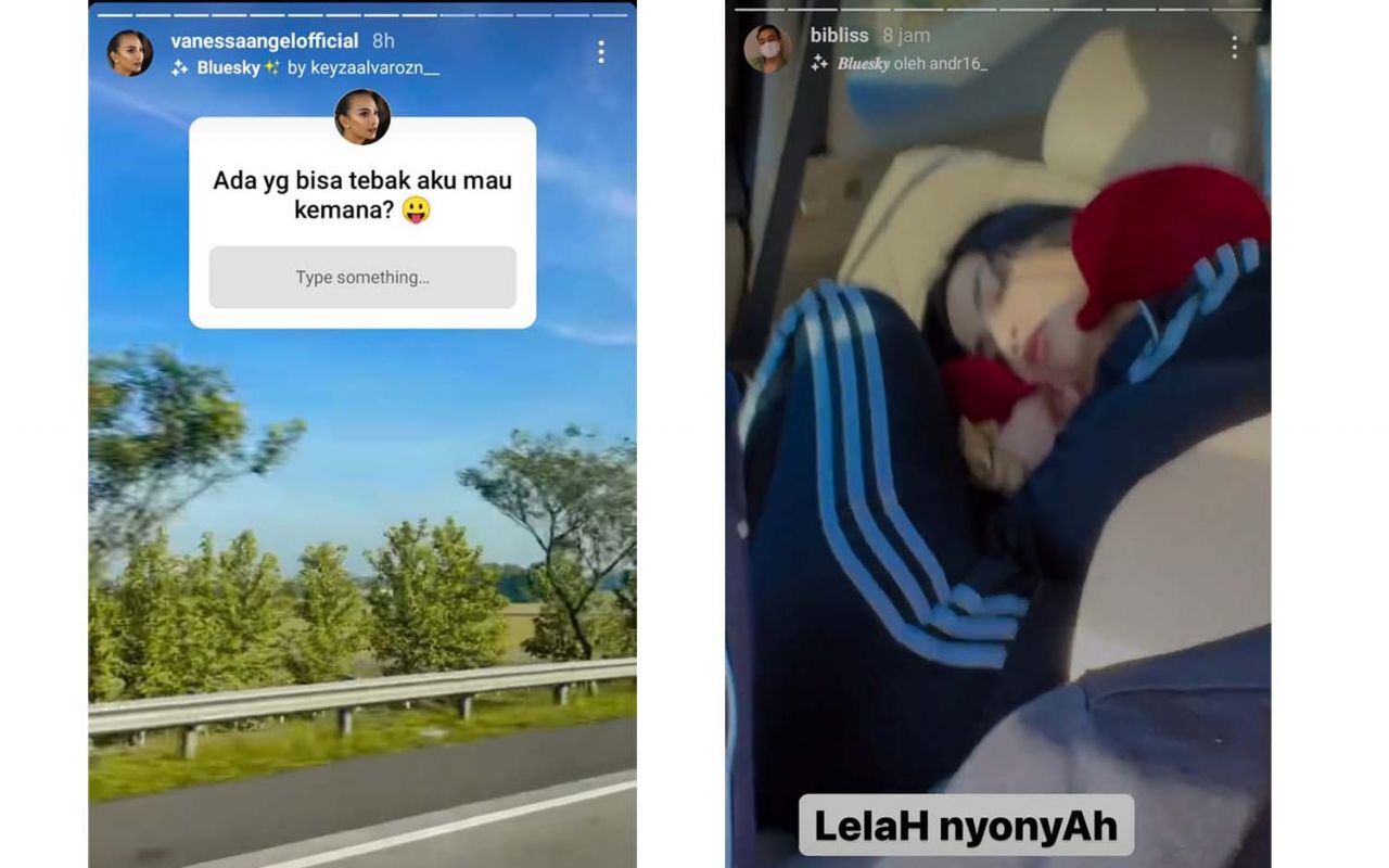 Tangkapan layar postingan Vanessa Angel dan suami sebelum tewas kecelakaan