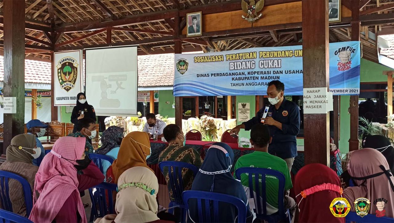 Sosialisasi ciri-ciri rokok ilegal di Kabupaten Madiun
