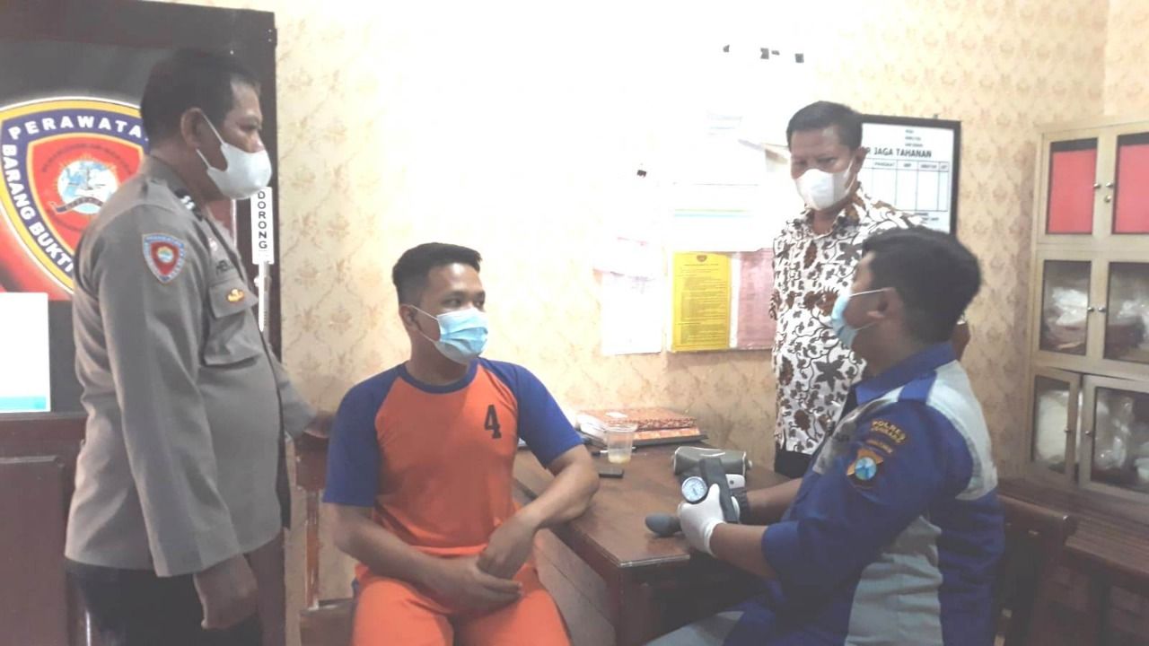 Tubagus Muhammad Joddy Prames Setya saat di Polres Jombang (Foto: dok Polres Jombang)