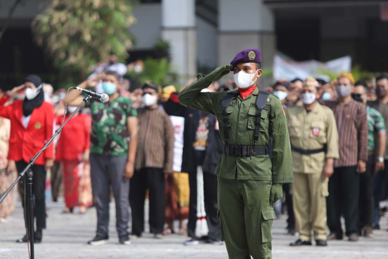Upacara Hari Pahlawan di Untag Surabaya Digelar Luring