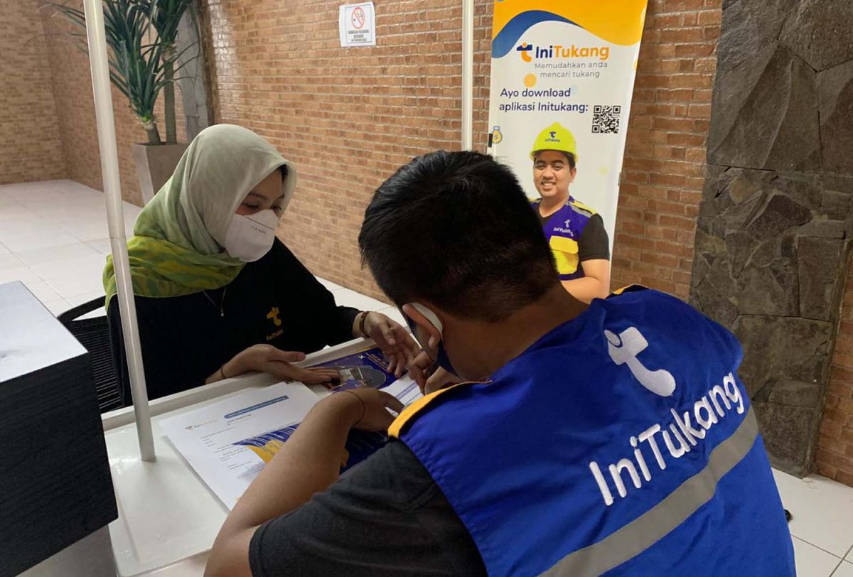 Aplikasi iniTukang.com buka rekrutmen tukang untuk wilayah Surabaya dan Sidoarjo (Foto-foto: Zain Ahmad/jatimnow.com)