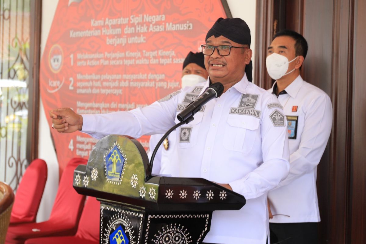 Kepala Kanwil Kemenkumham Jatim Krismono. (Foto: dok Kemenkumham Jatim/jatimnow.com)