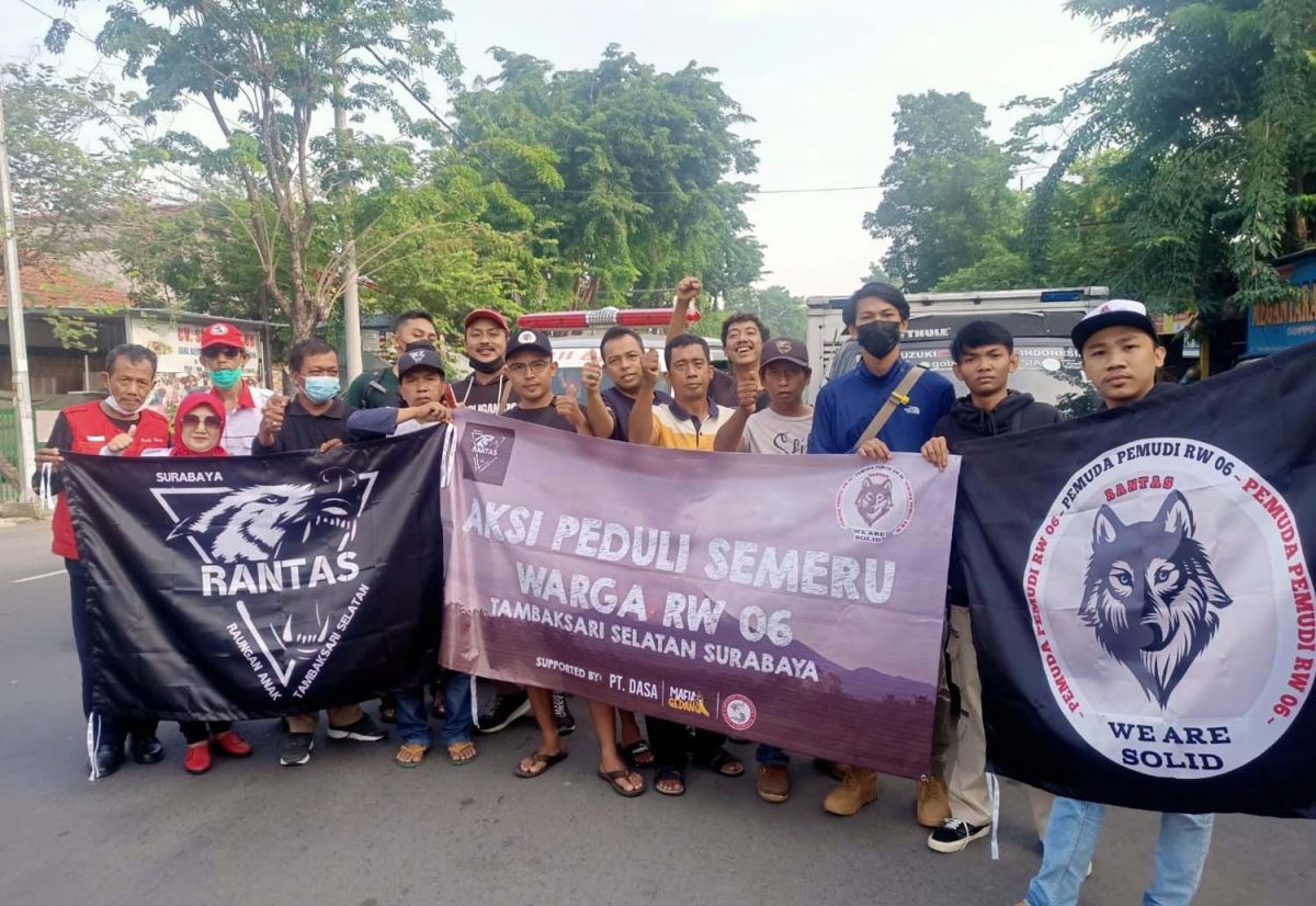 Kampung Arek Surabaya Galang Donasi untuk Korban Erupsi Semeru