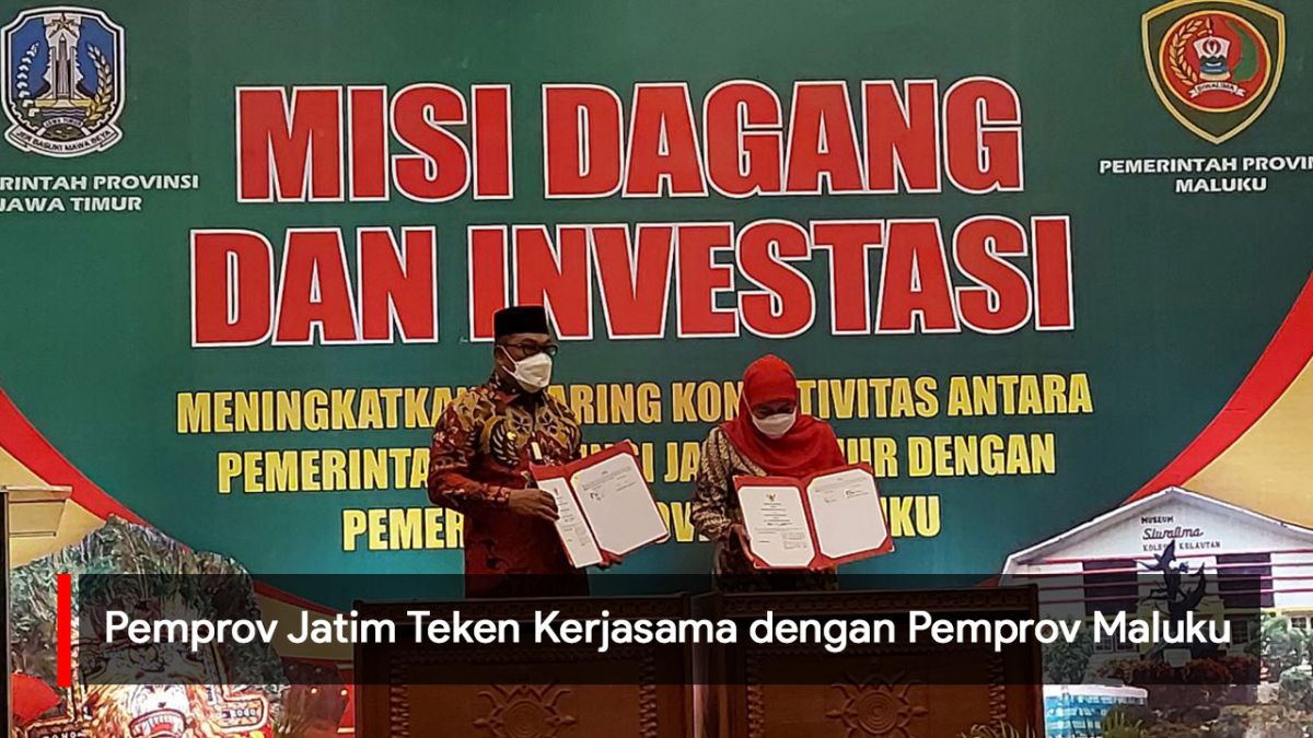 Video: Pemprov Jatim Teken Kerjasama dengan Pemprov Maluku