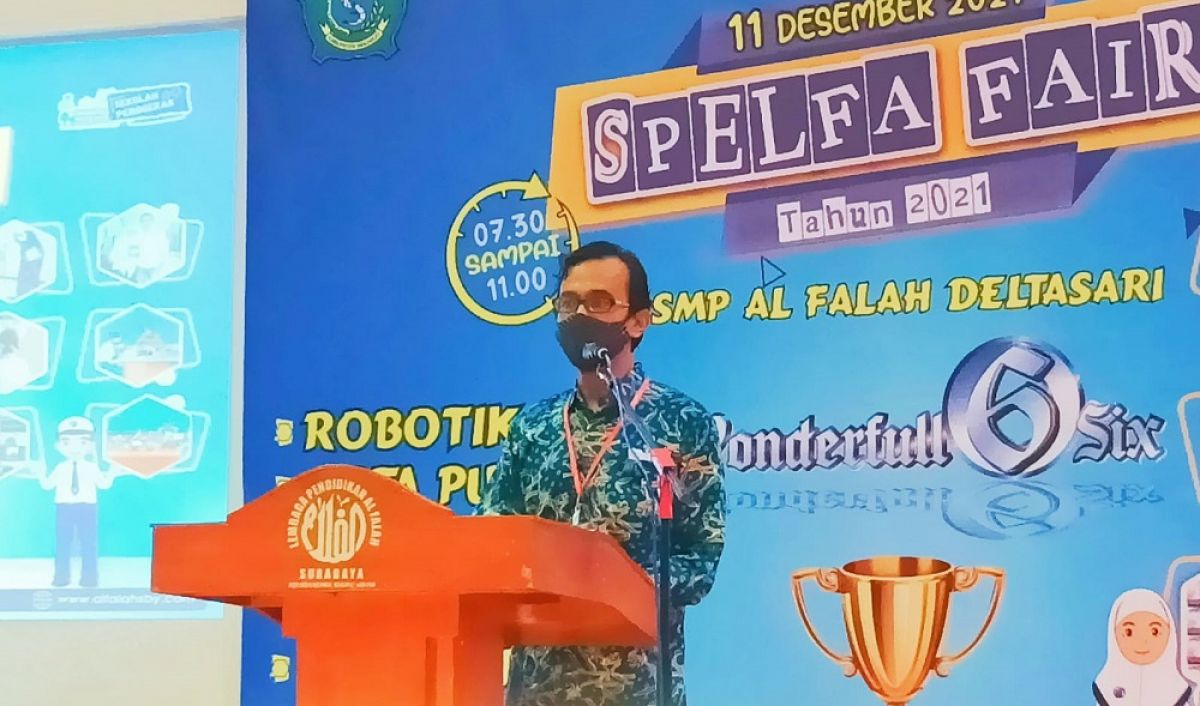 Ketua Panitia Spelfa Fair Nanang Fathurrohman. (Foto: Humas SMP Al Falah Deltasari for jatimnow.com)