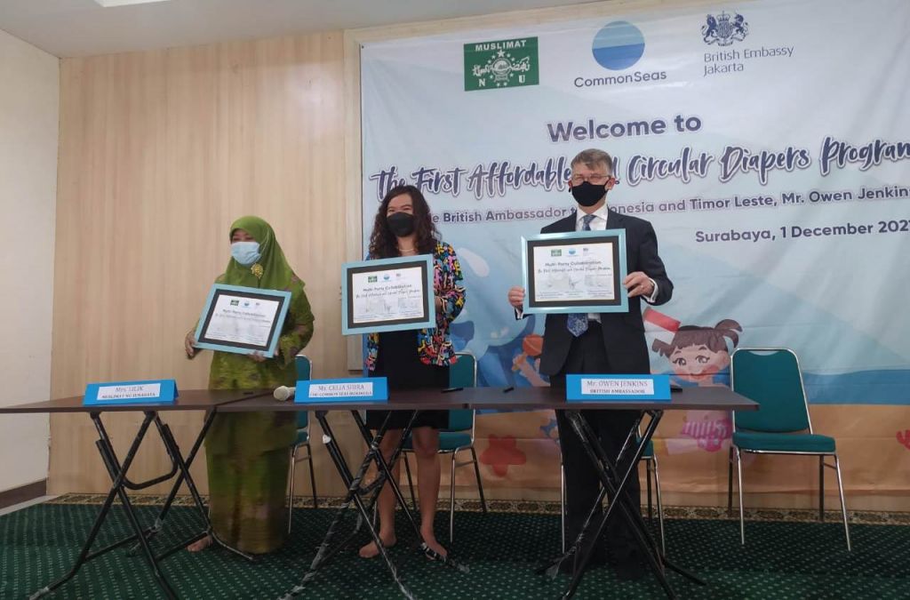 Acara The First Affordable and Circular Diapers Program di Gedung PC Muslimat NU. (Foto: Shella Shofiyannajah/jatimnow.com)