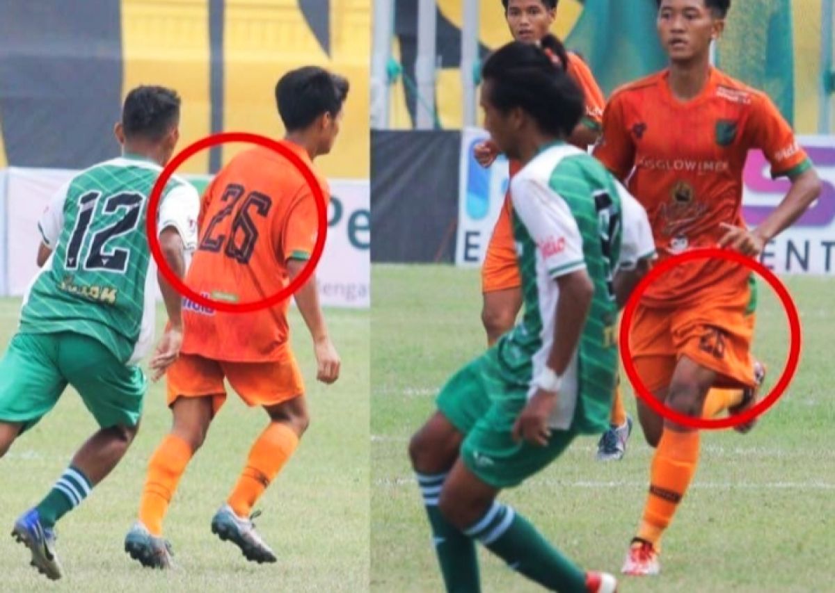 Persibo Bojonegoro saat melawan Mitra Surabaya. (Foto: tangkapan layar)