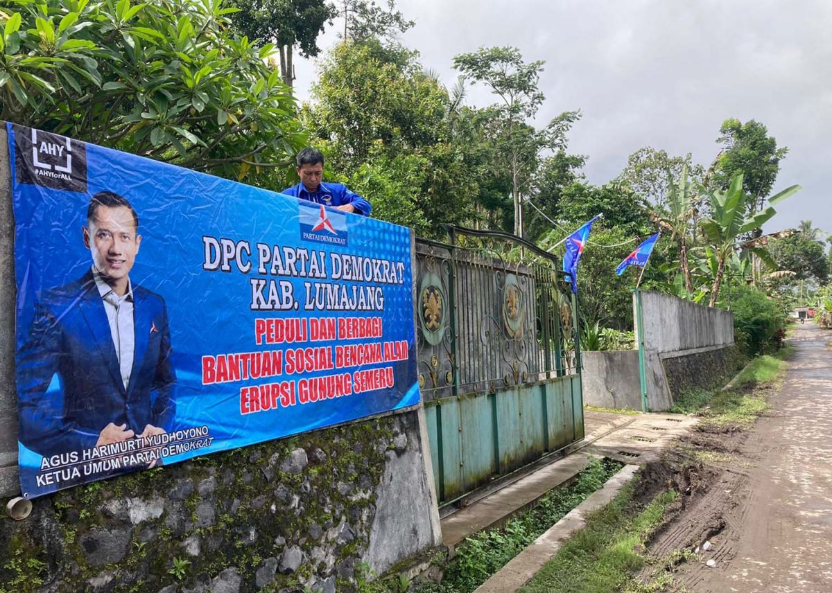 Posko medis Partai Demokrat untuk membantu korban erupsi Gunung Semeru di Lumajang (Foto: Dok. Partai Demokrat Jatim)