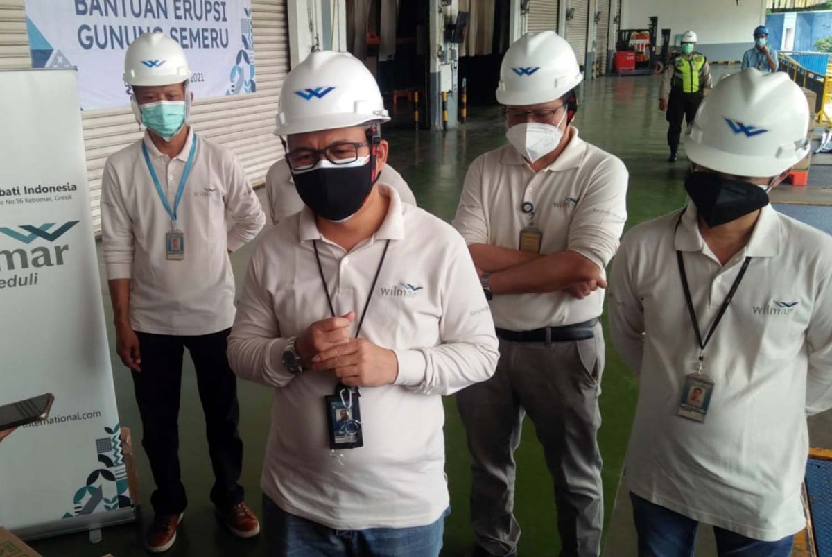 PT Wilmar kirim 5 ribu paket sembako untuk korban erupsi Semeru di Lumajang (Foto: Humas PT Wilmar Nabati Indonesia)