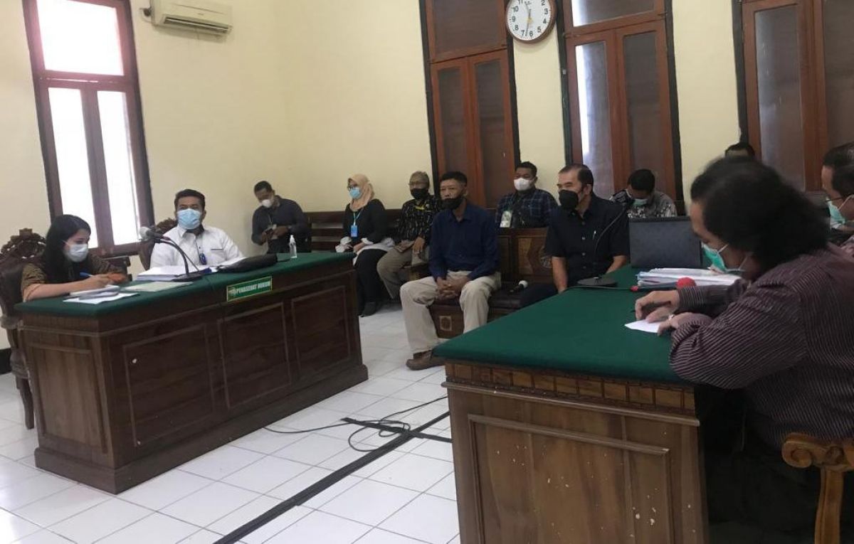 Sidang sengketa lahan di Puncak Permai Utara III  di PN Surabaya. (Foto: Zain Ahmad/jatimnow.com)