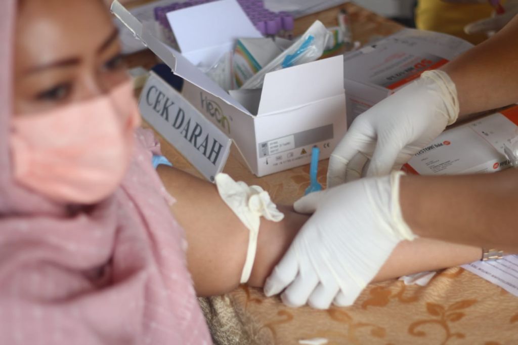 Warga binaan Rutan Gresik menjalani skrining HIV/AIDS. (Foto: Istimewa)